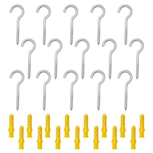 ZISHATUO 15 pezzi M6 Ganci a vite Viti ad anello