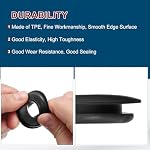 uxcell 15 Pcs Glad Hand Seal, Truck GladHand Washers TPE Rubber Elastic Grommets Round Gasket for Semi Trucks Trailers Brake Air Hose Parts (Black)