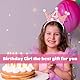 Abeillo 4 Jahr Geburtstagskrone,Mädchen Prinzessin 4 Jahre Krone Geburtstag,Geburtstag Krone Stirnband mit Rose Blumen,Geburtstagskrone Mädchen,Baby Partyhüte Party Deko