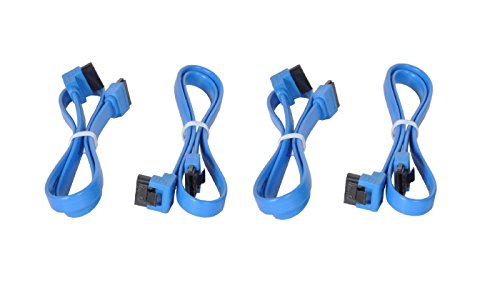 18 Inch SATA III 6.0 Gbps Cable with Locking Latch and 1 x 90-Degree Plug