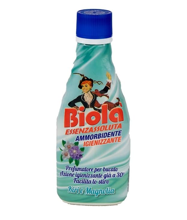 Biolà Essenza Assoluta Profumatore Ammorbidente - Deodorante per bucato altamente concentrato Kiri e Magnolia, 250 ml + portachiavi Beni Culinari