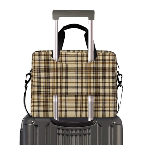 Funda para portátil 15.6 in con correa y asa marrón miniatura 4