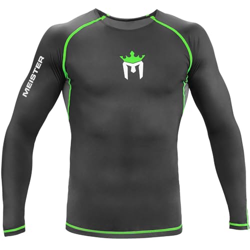 Meister Rush Long-Sleeve Rash Guard for MMA, BJJ & Surfing4