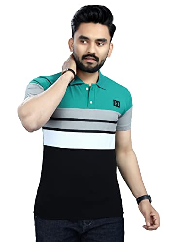 DYRECTDEALS Men’s Regular Fit Striped Polo T-Shirts DYRECTDEALS Men’s Regular Fit Striped Polo T-Shirts