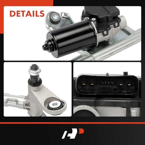 Image of A-Premium Front Windshield Wiper Motor and Linkage Assembly Compatible with Ford and Lincoln Vehicles - Expedition 2003-2014, Navigator 2003-2008, Sport Utility - Replace# 6L1Z17508BA, 4L1Z17508AA