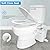 700W Macerator Pump Toilet Three Piece Round Bowl Toilet with Macerating Pump Macerating Upflush Toilet Kit Macerating Toilet (700 w)