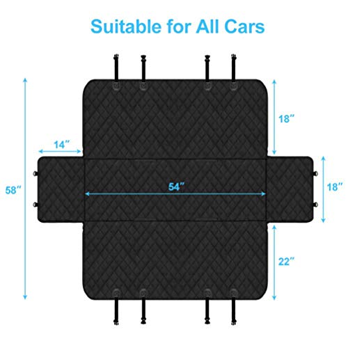 POPETPOP Assento de Carro Do Cão-Assento Traseiro Extender-Ponte Do Animal de Estimação Do Cão Rede