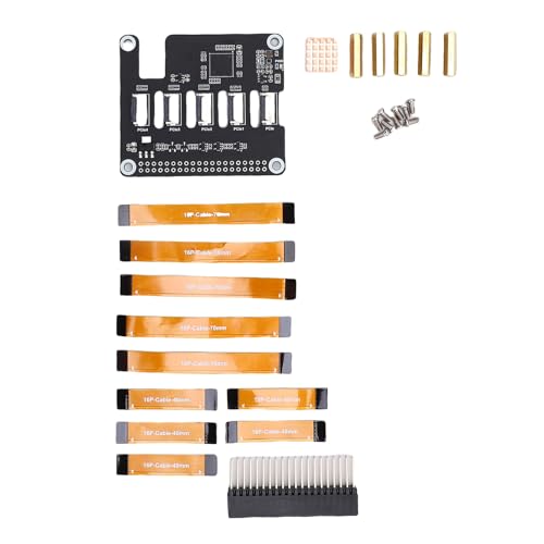Carte adaptateur PCIe FFC 4 canaux empilable pour Raspberry Pi 5 extension Hat