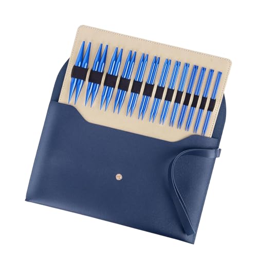 CAIEJSAEN 13 paar professionele breiaccessoires, verwisselbare rondbreinaaldenset