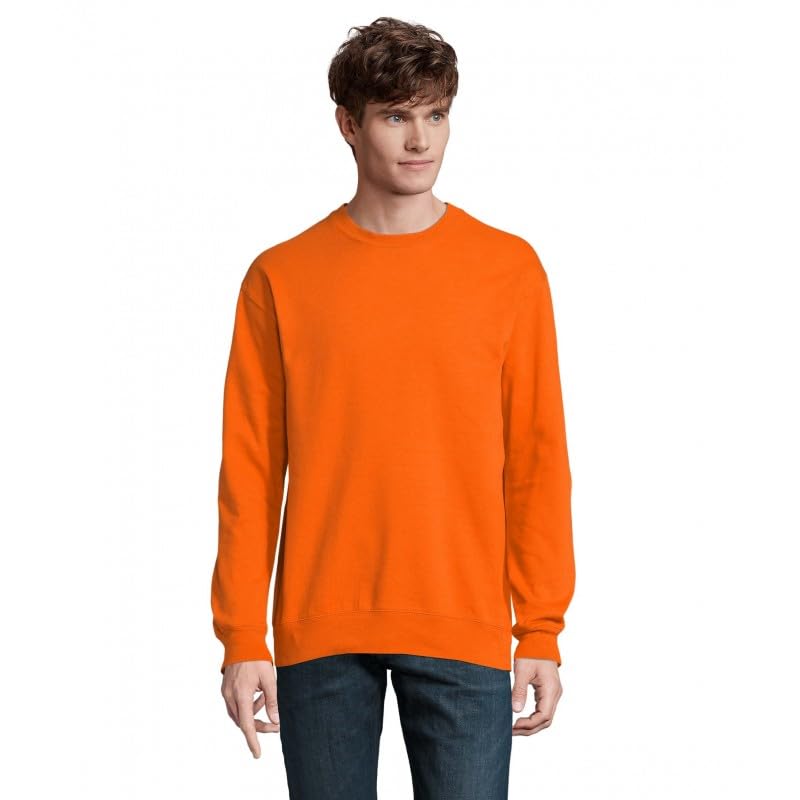 Sweat-shirt col rond orange SOL'S Columbia taille L vêtement unisexe