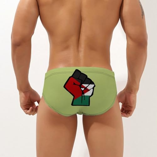 Free Palestine Power Palestinian Men's Swimsuit Bikini Briefs Swim Underwear Stretchy Swimwear3
