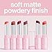 wet n wild Soft Blur Matte Lipstick, Velvety Semi-Sheer Buildable Color, Soft Matte Powdery Finish, Comfortable Wear, Vegan & Cruelty-Free - Little Red Rosette