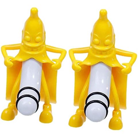 2 Pack Banana wine bottle stopper,XIAOSA Wine Bottle Stopper with Novelty Design,Bar Tools Funny Gadgets Cover
