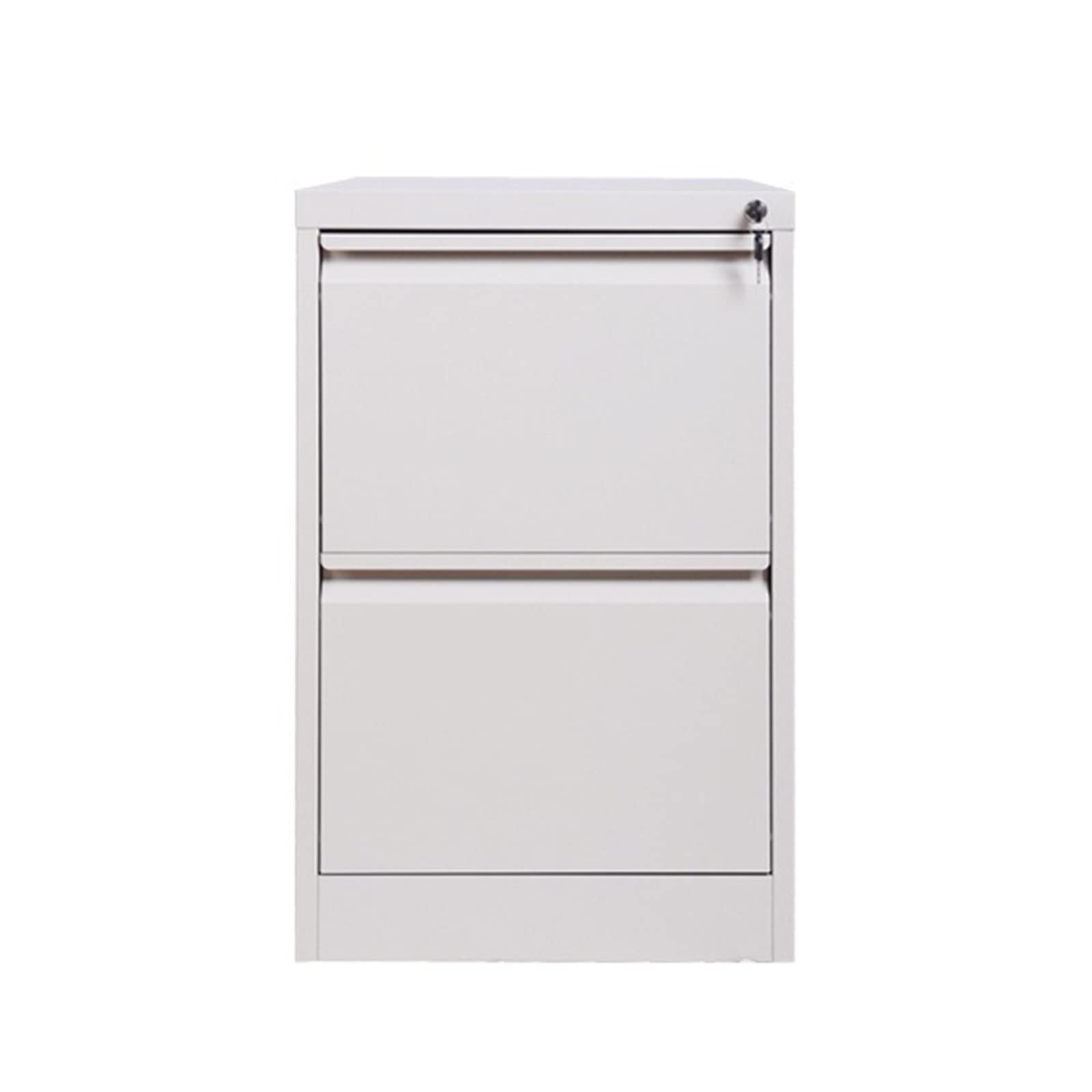 Armadietto in metallo minimalista con 4 cassetti, soluzione moderna per ufficio, design elegante per casa e ufficio, costruzione in acciaio salvaspazio.
