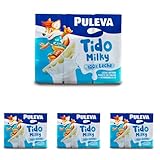 Puleva - Tido Milky, Leche Entera, Enriquecida con Vitaminas A y D, Fuente de Calcio y Proteínas, Incluye Pajita - Pack 6x200ml (Paquete de 4)