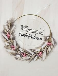 Generic Pampasgras Trockenblumenkranz Personalisierbar
