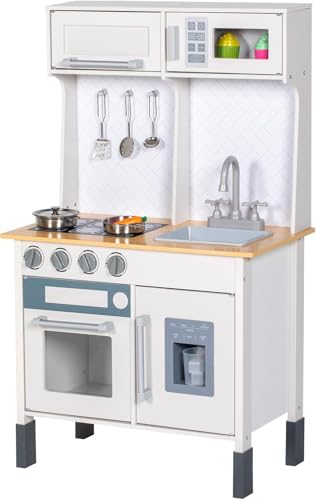 BRINJOY Kinderküche,Kleinkind Küche mit Wasserhahn...