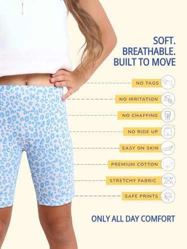 Image of mackly Girls Inner Shorts (Pack of 2) | 2-in-1 Seamless Panty Shorts with Gusset | Soft Breathable Base Layer for Dresses, Skirts