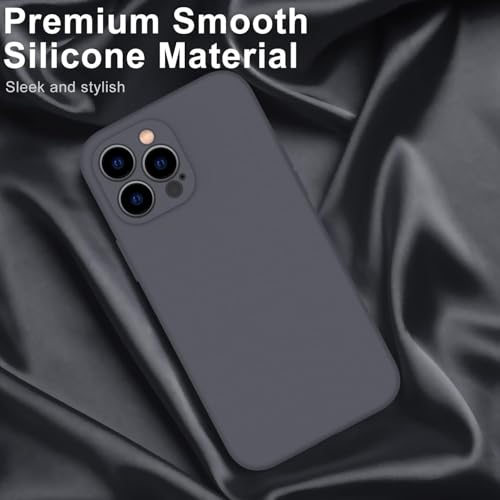 Image of VONZEE Square Candy Liquid Silicone iPhone Case Cover Compatible for iPhone 12 Pro Max, All Cube Series with Microfiber Lining Compatible iPhone 12 Pro Max (6.7 inch) Space