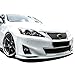 IKON MOTORSPORTS, Front Bumper Lip Compatible with 2011-2013 Lexus IS250 IS350, JDM Style Spoiler Splitter Valance Fascia Cover Guard Protection Conversion Unpainted Black