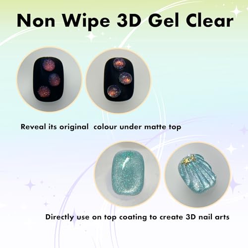 Gel adhesivo transparente 3D para uñas 20g miniatura 6