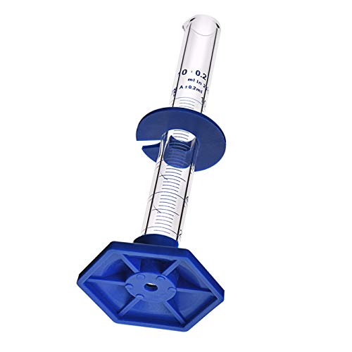 Thick Glass Graduated Cylinder Measuring Liquid Lab Cylinders with Anti-Falling Plastic Base and Bumper Guards (Glass, 10ML) - Image 4