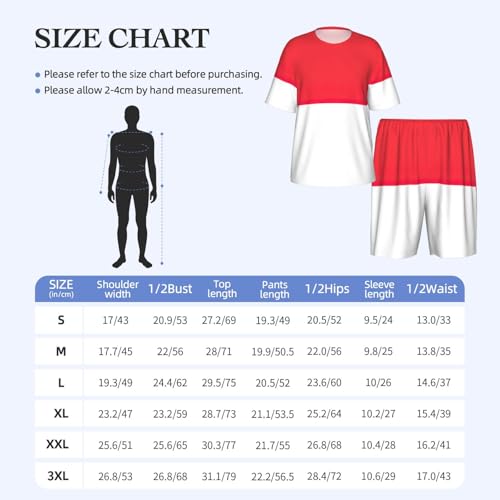 Pyjama homme drapeau indonésien ensemble vêtement nuit confortable - 6