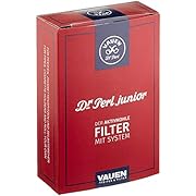 Dr. Perl Filter Junior Activated Carbon Filter Large 9mm Jubox 100er Vauen Carbon Red 10x8x5cm