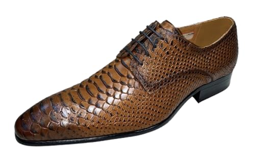 Santimon Men’s Formal Dress Oxford Shoes- Fashion Comfotable Genuine Leather Derby for Weddings, Business & Party