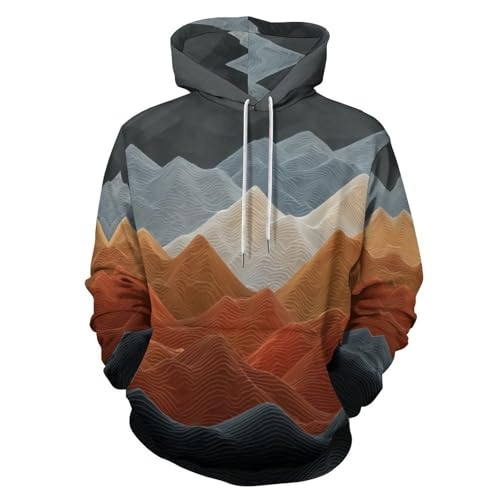 Sweat à capuche imprimé géométrique : le hoodie oversize confortable et stylé pour l'automne