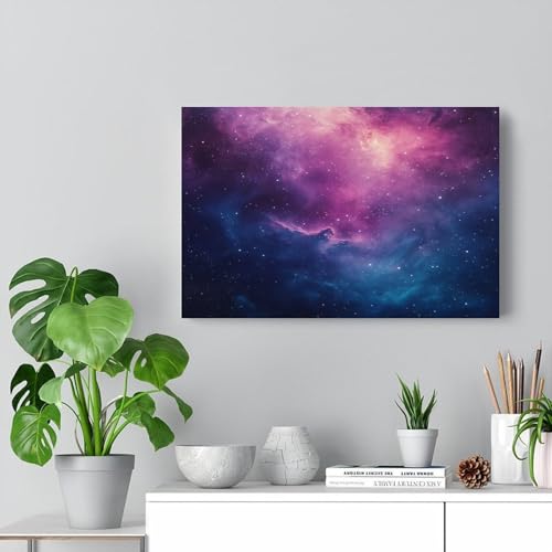 Tableau nébuleuse colorée DEBAOKA pour un salon moderne chic
