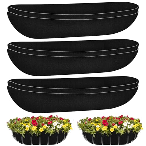Riare 6 Pack 30 Inch Black Felt Liners