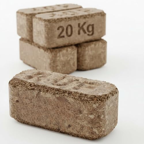 RUF Briketts 20 Kg – Rindenbriketts für langanhaltende Glut...