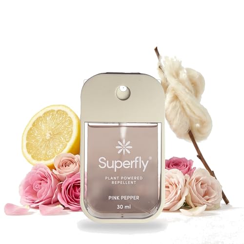 Image of Superfly, Plant-Powered DEET-Free Mosquito Repellent for Adults Kids & Family - Non-Toxic Insect Repellent Spray, Skin-Safe Formula : Pink Pepper