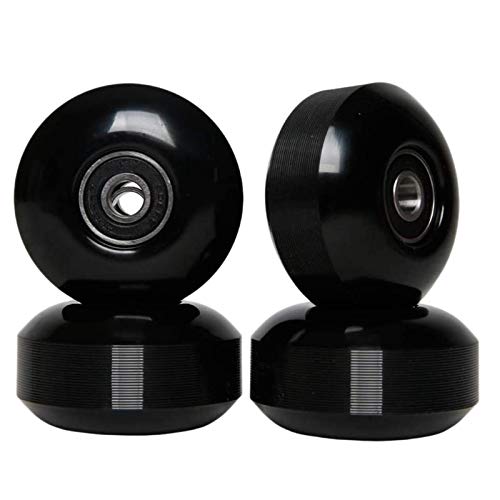 Svpleyp �x�A�����O�t���X�P�[�g�{�[�h�z�C�[�� 52X30Mm �X�g���[�g PU �z�C�[�� �X�P�[�g�{�[�h�p�[�c �N���[�U�[ �����O�{�[�h �z�C�[�� (4 �Z�b�g) �u���b�N