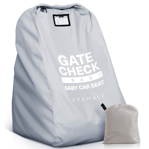 Bramble - Bolsa de Viaje para Asiento de Coche, Ideal para facturación en avión - Funda para Asiento de Coche en Aeropuerto - Bolsa de Transporte Protectora Resistente al Agua (Gris)
