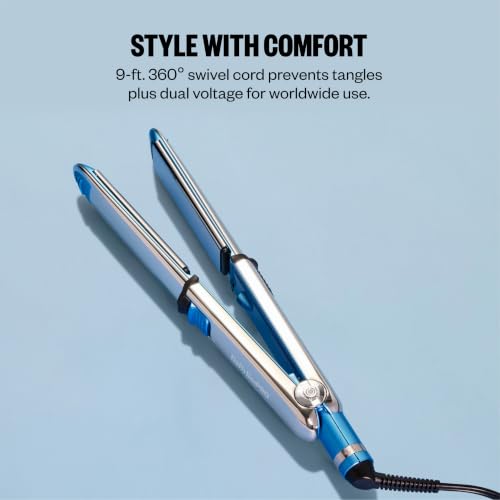 Image of BaBylissPRO Nano Titanium Prima Ionic Hair Straightener - Professional Flat Iron & Curling Iron in One for Stylists, Pro Styling Hair Tool