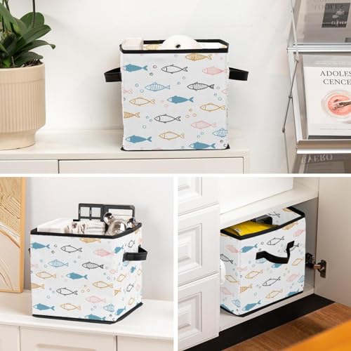 Boîte de rangement pliable en tissu pour éliminer le désordre des livres et vêtements