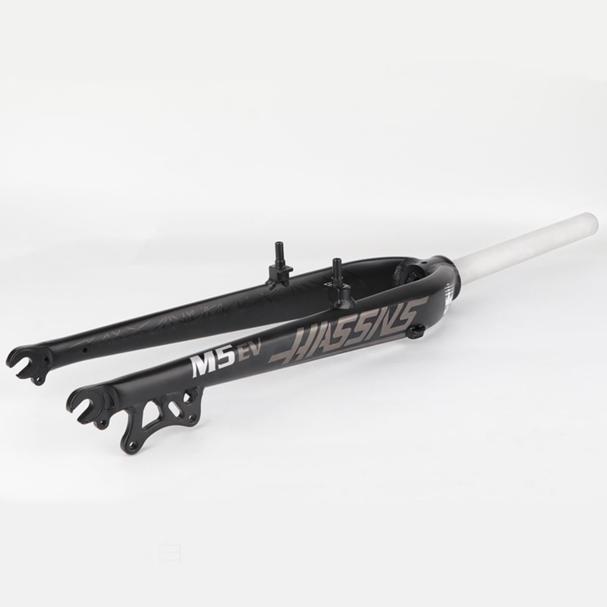 Mountain Bikes V/Disc Brake Rigid Fork 26" 27.5" Universal Aluminum Alloy Bike Fork 1-1/8'' Straight Tube Bike Front Fork 9 * 100mm Quick Release(Gray White,26in)