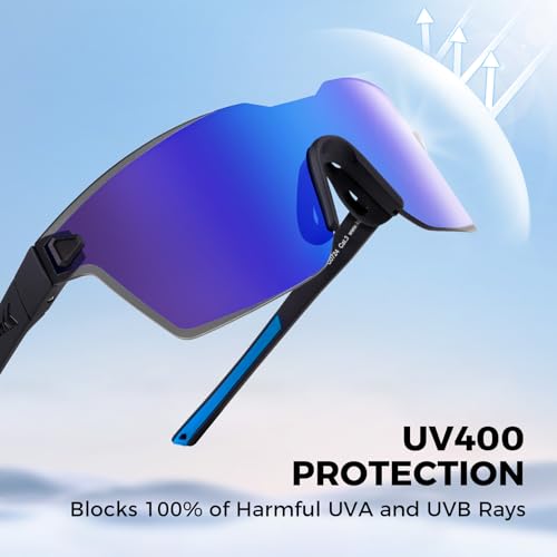 Image of KastKing Tarkio Polarized Fishing Sunglasses, One Piece PC Lens Rimless