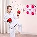 Ckuakiwu Music Boxing Machine for Kids,Music Boxing Machine with Boxing Gloves for Kids, Wall Mounted Boxing Machine with Light, 3-Speed Boxing Music Workout Machine, No-Punch Boxing Target,2