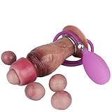 Realistischer Aufblasbarer Ovipositor Dildo mit 5 Silikoneiern Fantasy Analdildo Vagina Eier Analplug Buttplug Extrem Sex für Frauen Männer Paare, Analspielzeug Alien Dildos Monsterdildo (G1134)