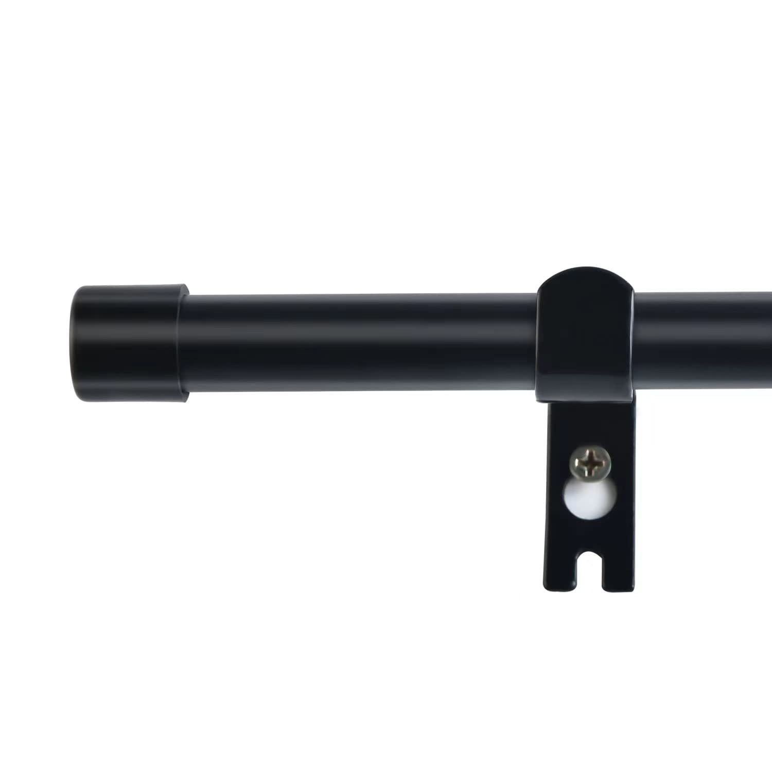 Blackout Curtain Rods for windows 32 to 46 inch,5/8 inch Diameter Metal Single Adjustable Telescoping Curtain Rod Set,Drapery Rods for Room Divider, Bedroom, Living room, Kitchen, Bathroom,Outdoor.