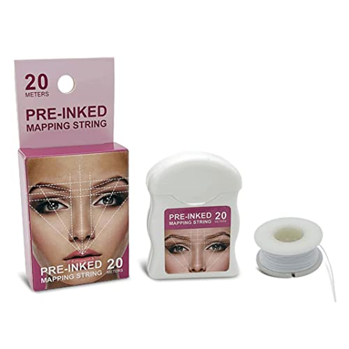 Eyebrow Mapping String Pre-Inked Mapping String Brows Supplies White, Decoraciones al aire libre