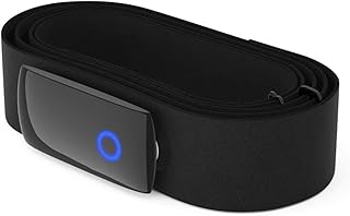 AuntYou 1 Set Heart Rate Chest Strap Heart Rate Detector Bluetooth & ANT + Heart Rate Chest Strap Gym Outdoor Sports Black