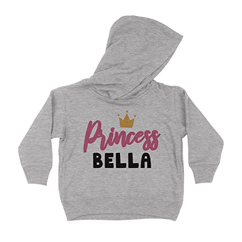 Princess Bella Kids Hoodie Sweatshirt Toddler 2T Heather Grey