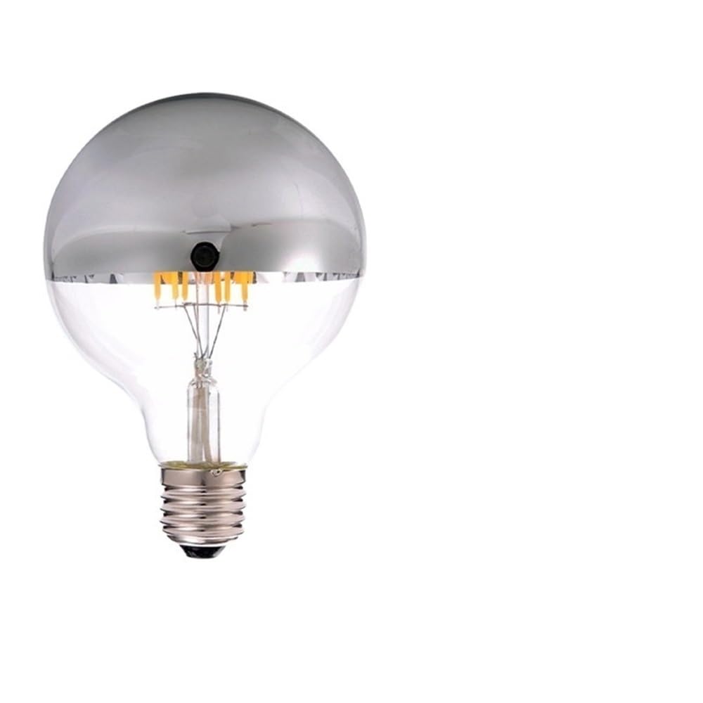 HHF Home Lighting, Lot de 10 ampoules LED semi-argentées sans ombre AC220V E27 6W G95 for miroir avant