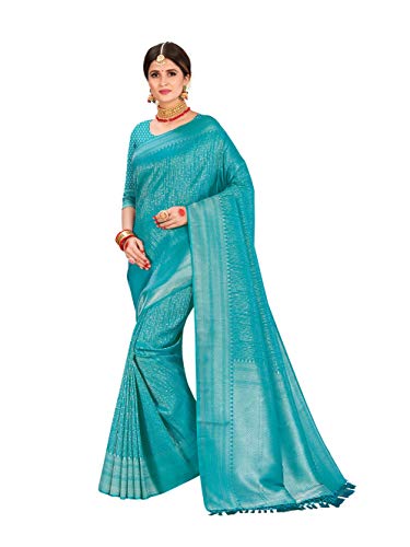 Sarees for Women Banarasi Raw Silk Sari |Indian Ethnic Wear | Diwali Wedding Gift Woven Saree & Unstitched Blouse