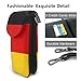 yuangjhop German flag Small Cell Phone Purse, Floral Print Crossbody Bag, PU Leather Mini Wallet with Shoulder Strap, Secure Magnetic Closure.