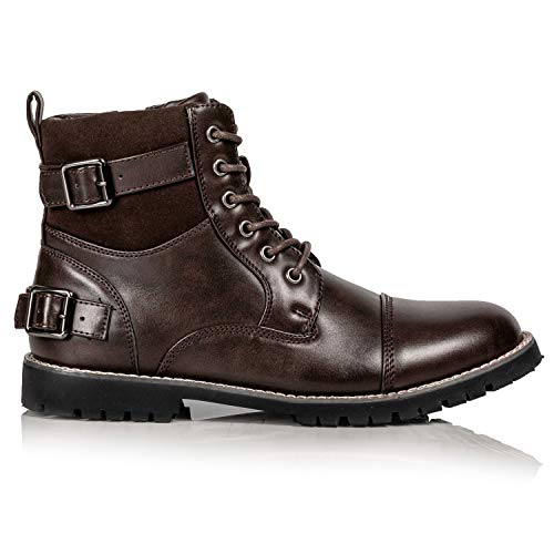 Metrocharm MC306 Mens Casual Work Lace Up Classic Motorcycle Combat Boots2